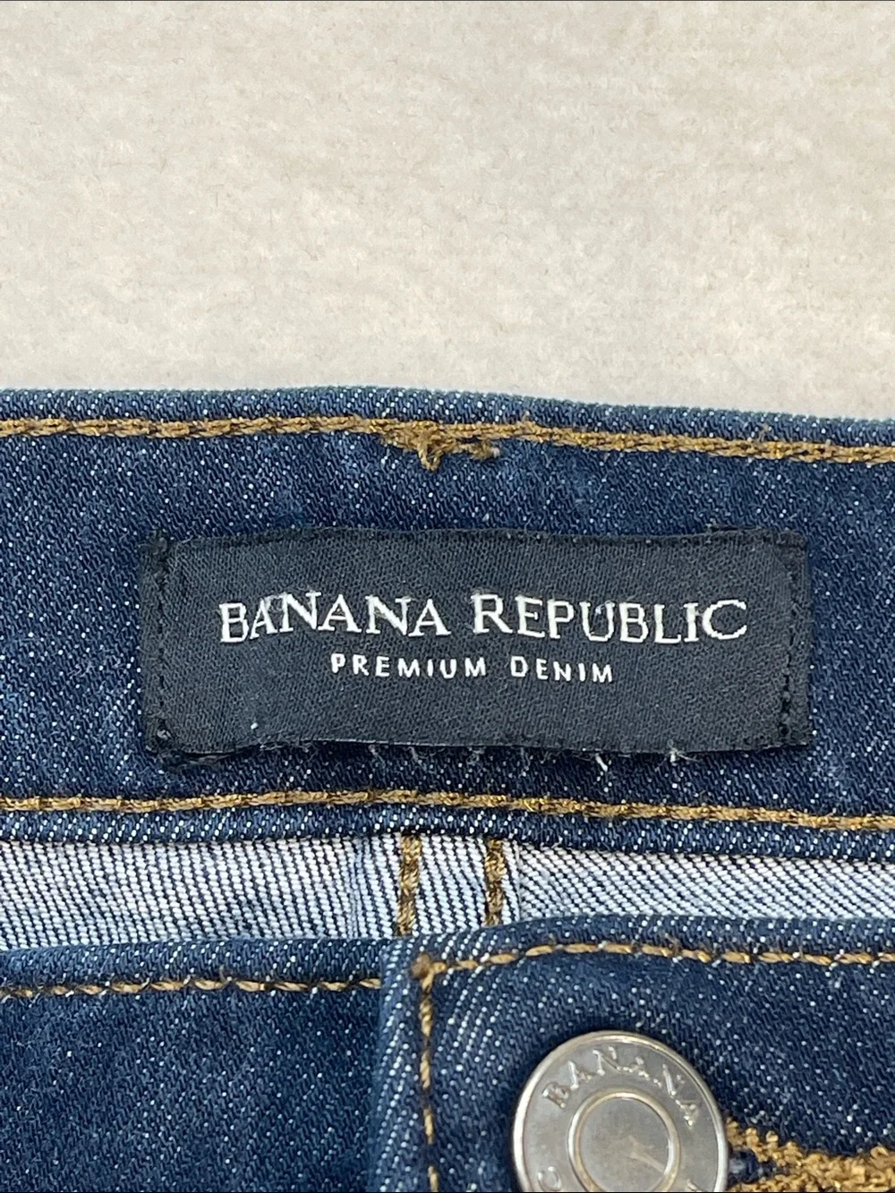 Banana Republic Dark Blue Denim Jeans SKINNY SIZE 27 SHORT WOMENS